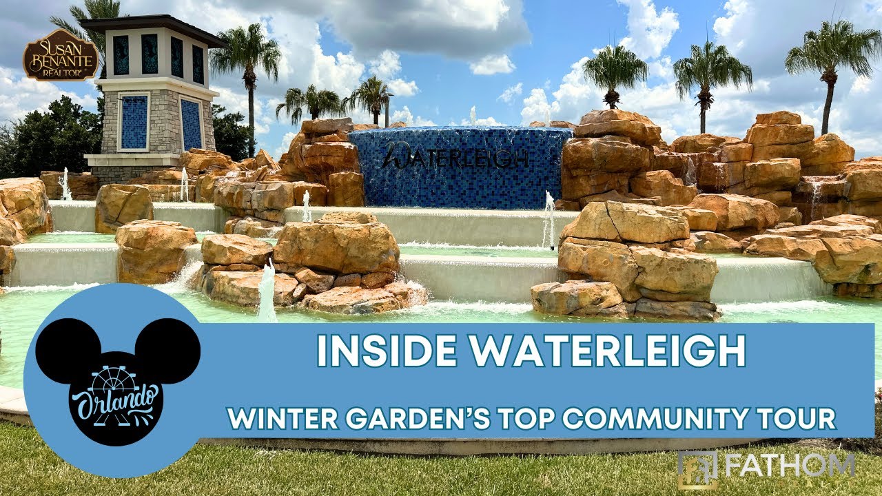 Waterleigh Winter Garden FL Drive-Through Tour | Streets, Townhomes & Clubhouse Preview