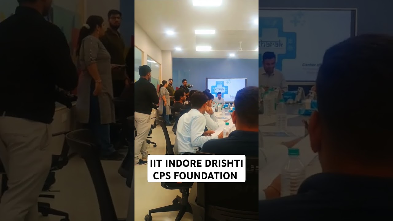IIT Indore Drishti CPS Foundation Meeting: Ignite Your Startup Dreams! #startup #iitindorecampus