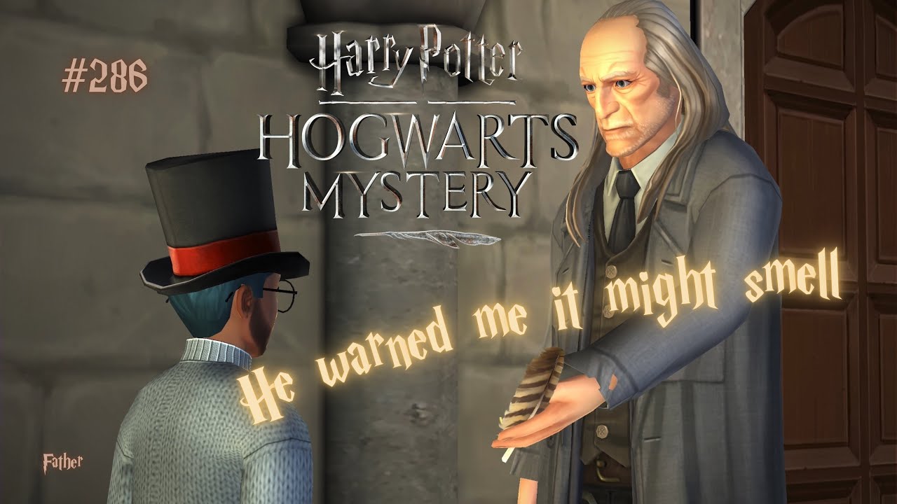 Filch Has Me Investigate a Feather Mrs Norris Had Stuck Up Her Butt | Harry Potter: Hogwarts Mystery