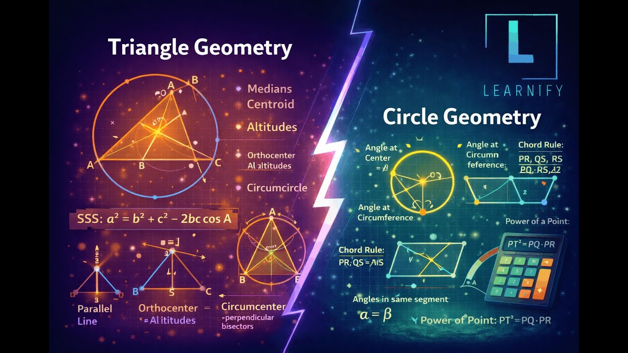 Triangle Geometry | Circle Geometry | Learnify