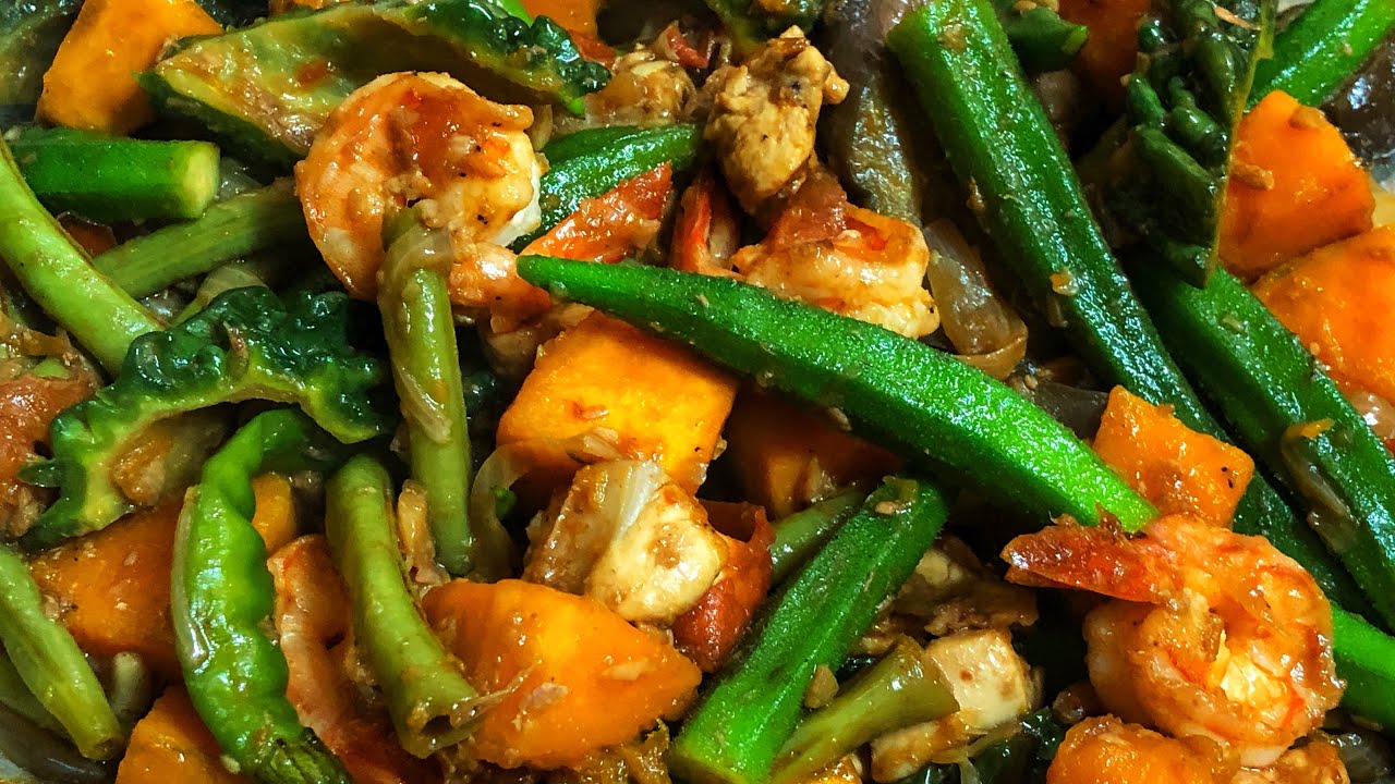 PINAKBET | chicken, shrimp & bagoong recipe | Pinoy recipe | How to cook PINAKBET