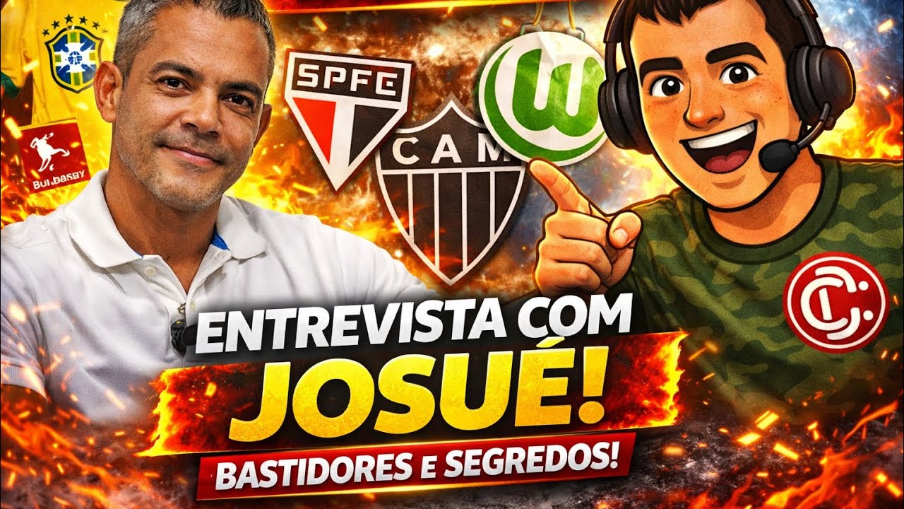 🔥 EXCLUSIVO! Conversamos com o ex-Sele&ccedil;&atilde;o Brasileira Josu&eacute; | Bastidores do Futebol