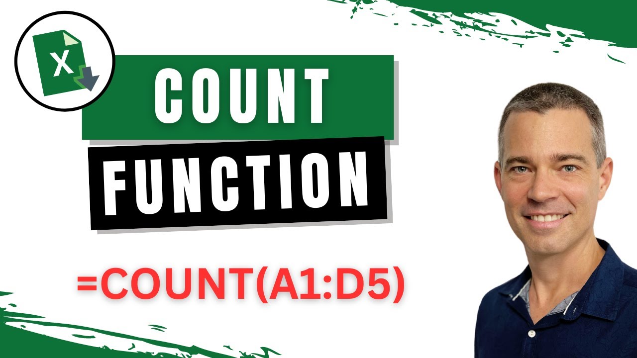 How to Use Excel's COUNT Function (Lesson #38 of 50)