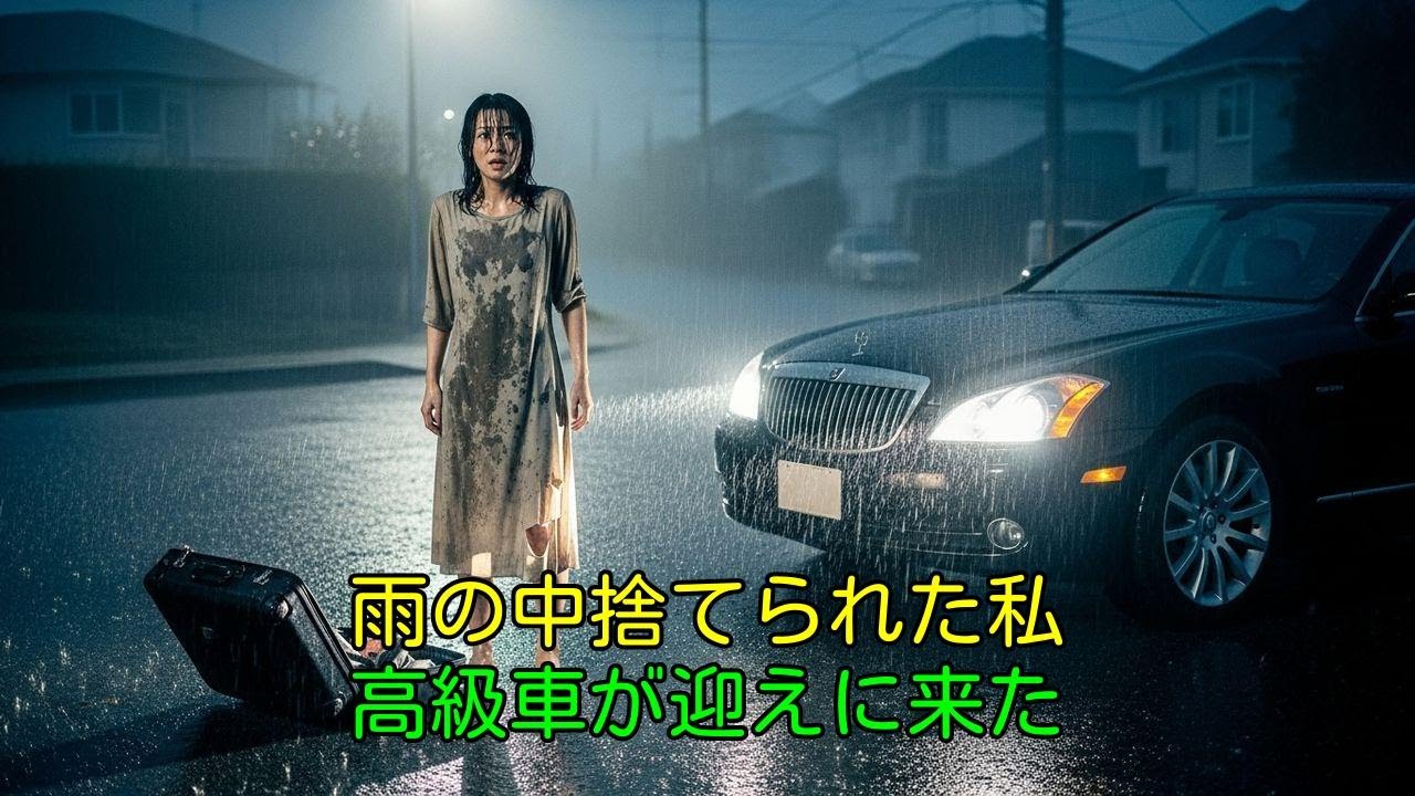 夫に捨てられた雨の夜、黒塗りの高級車が迎えに来た驚愕の正体