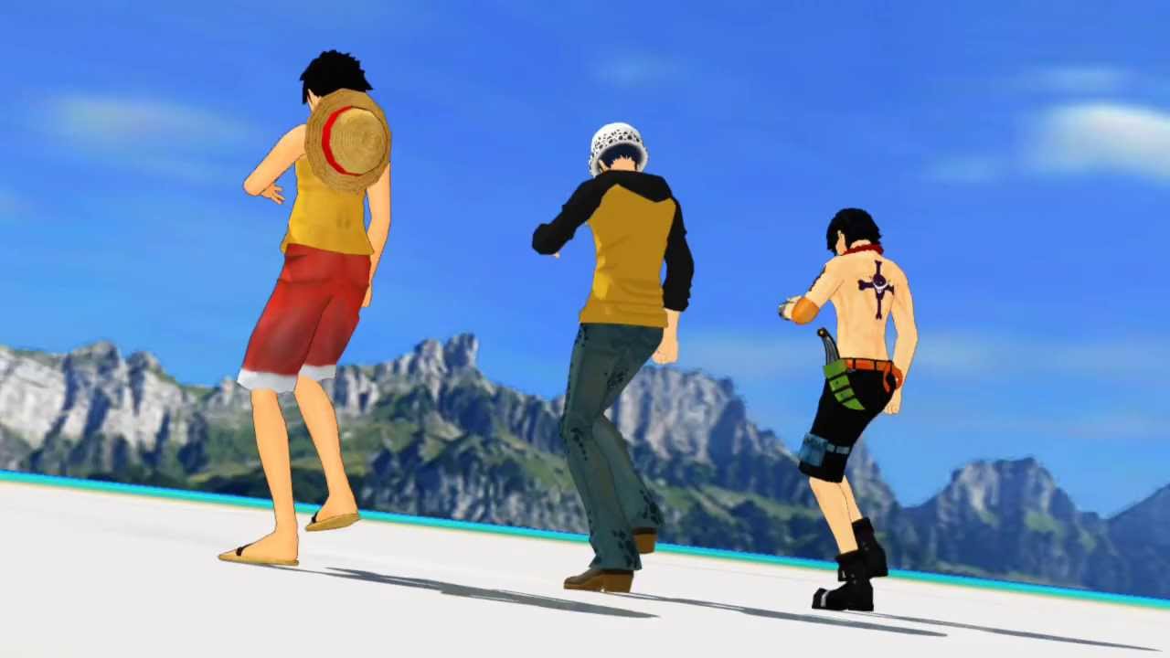 【MMDワンピ】エース・ロー・ルフィでlove letter