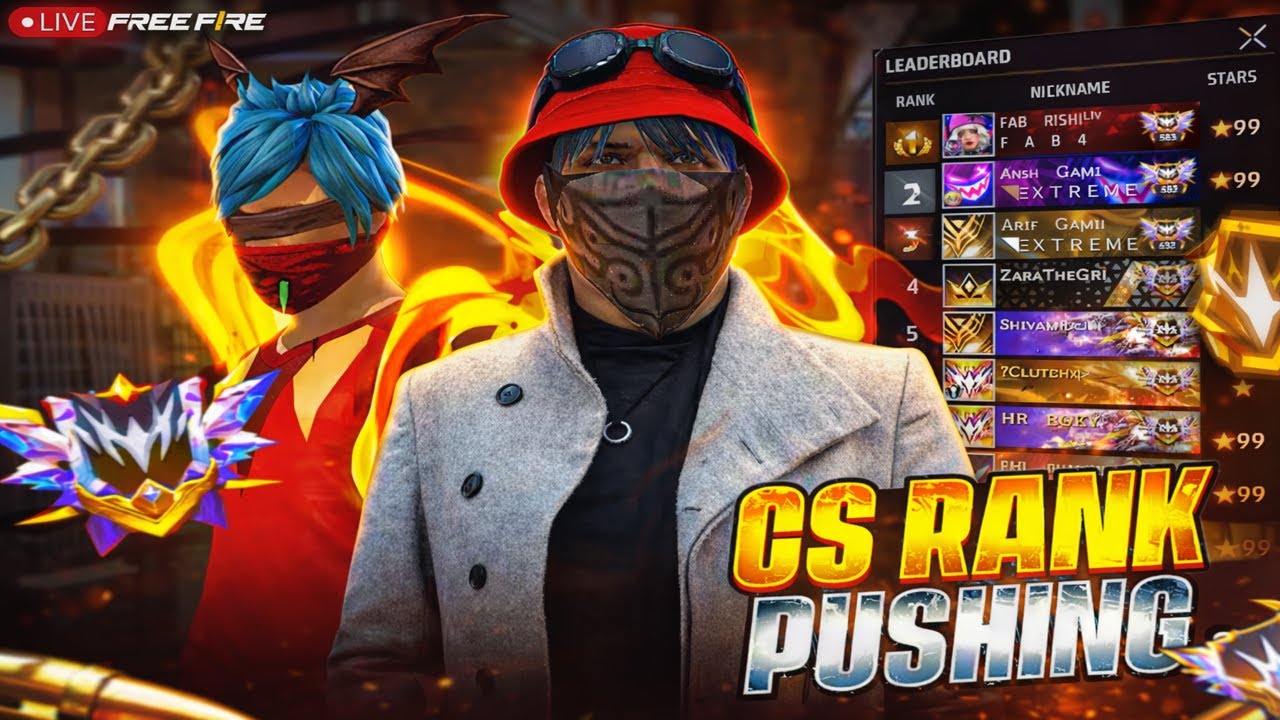 CS RANK PUSH!🔥😎🖥#classyff#nonstopgaming#freefirelive#rai#freefiremax