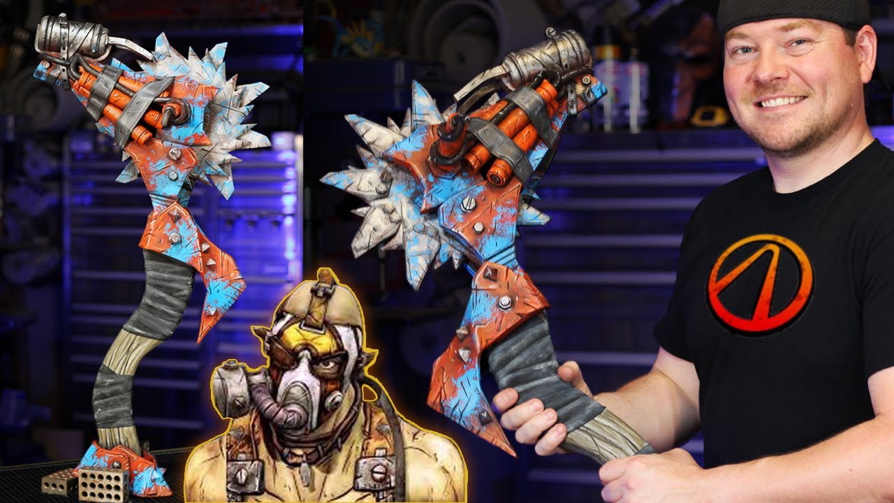 How to Make Krieg's Buzz Axe - Free Pattern - Borderlands DIY Foam Cosplay Tutorial