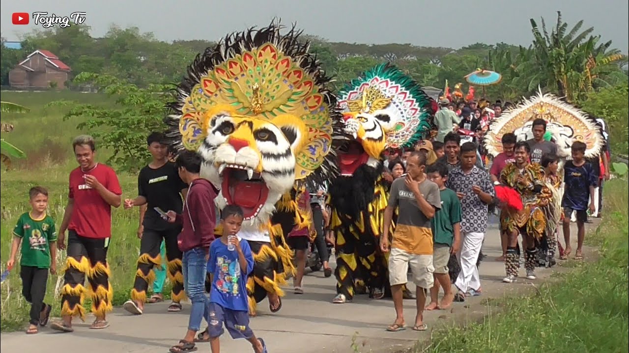 Kirab Arak Arakan Barongan Putro Putri Kumboro Di Desa Sedo