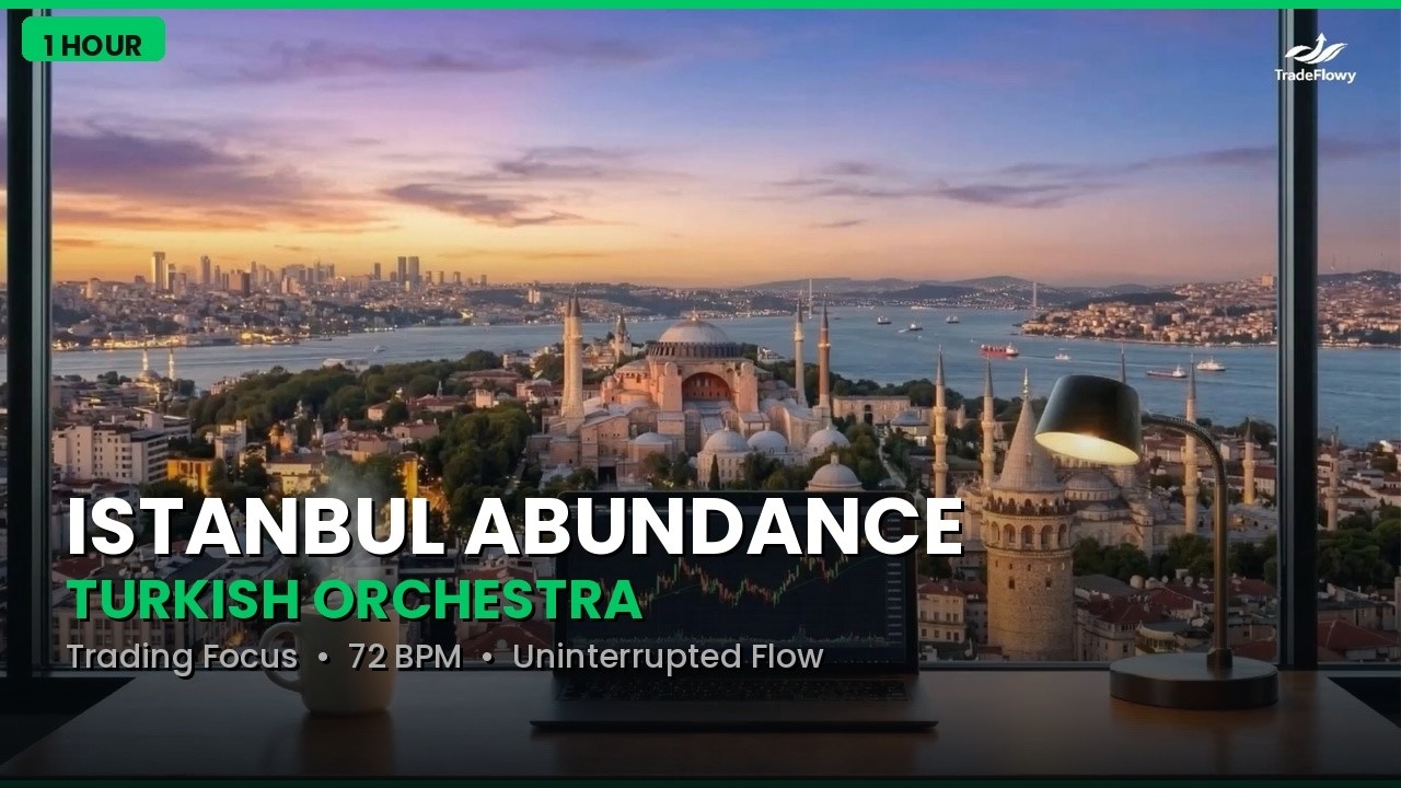 Istanbul Abundance | Turkish Orchestra Trading Focus | 72 BPM | 1 Hour