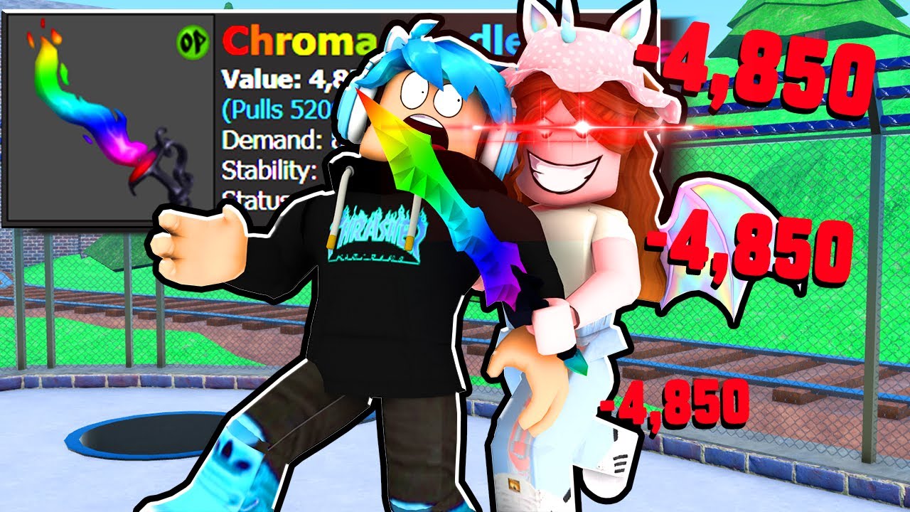 O QUE as PESSOAS TROCAM POR CHROMA CANDLEFLAME no MURDER MYSTERY 2 😱