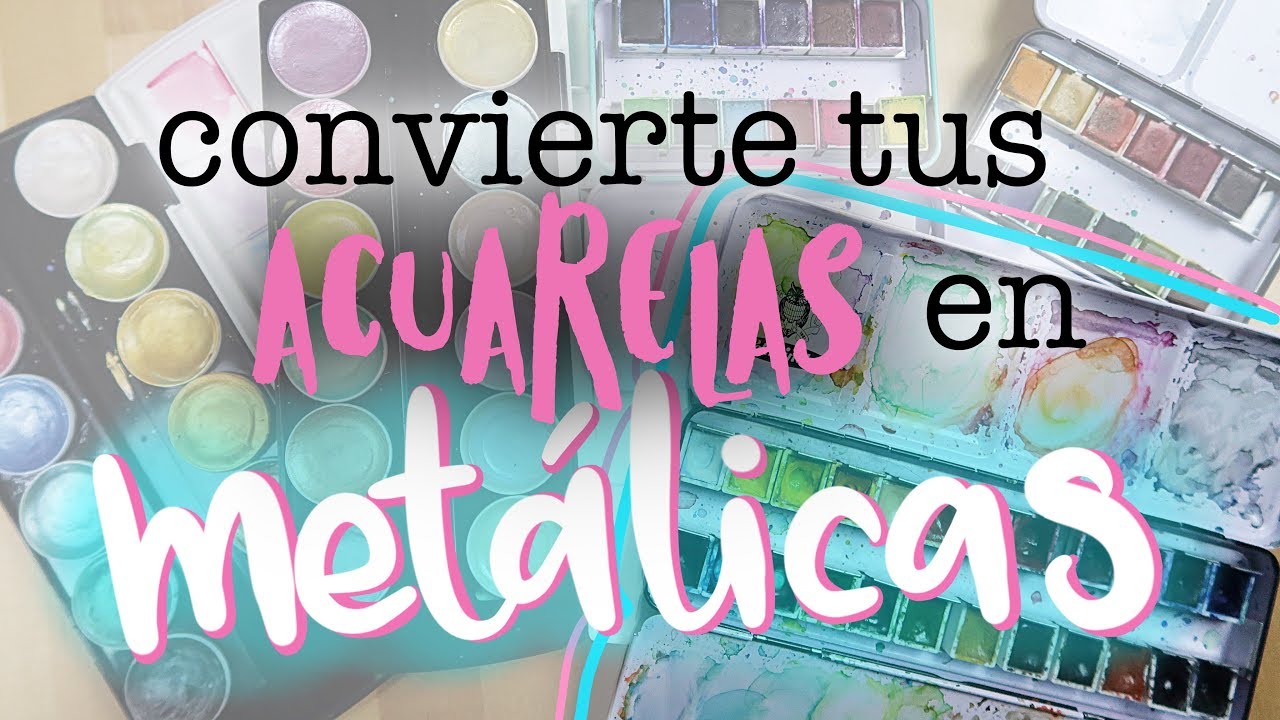 CONVIERTE TUS ACUARELAS EN METÁLICAS │ TRUCO DEL ALMENDRUCO