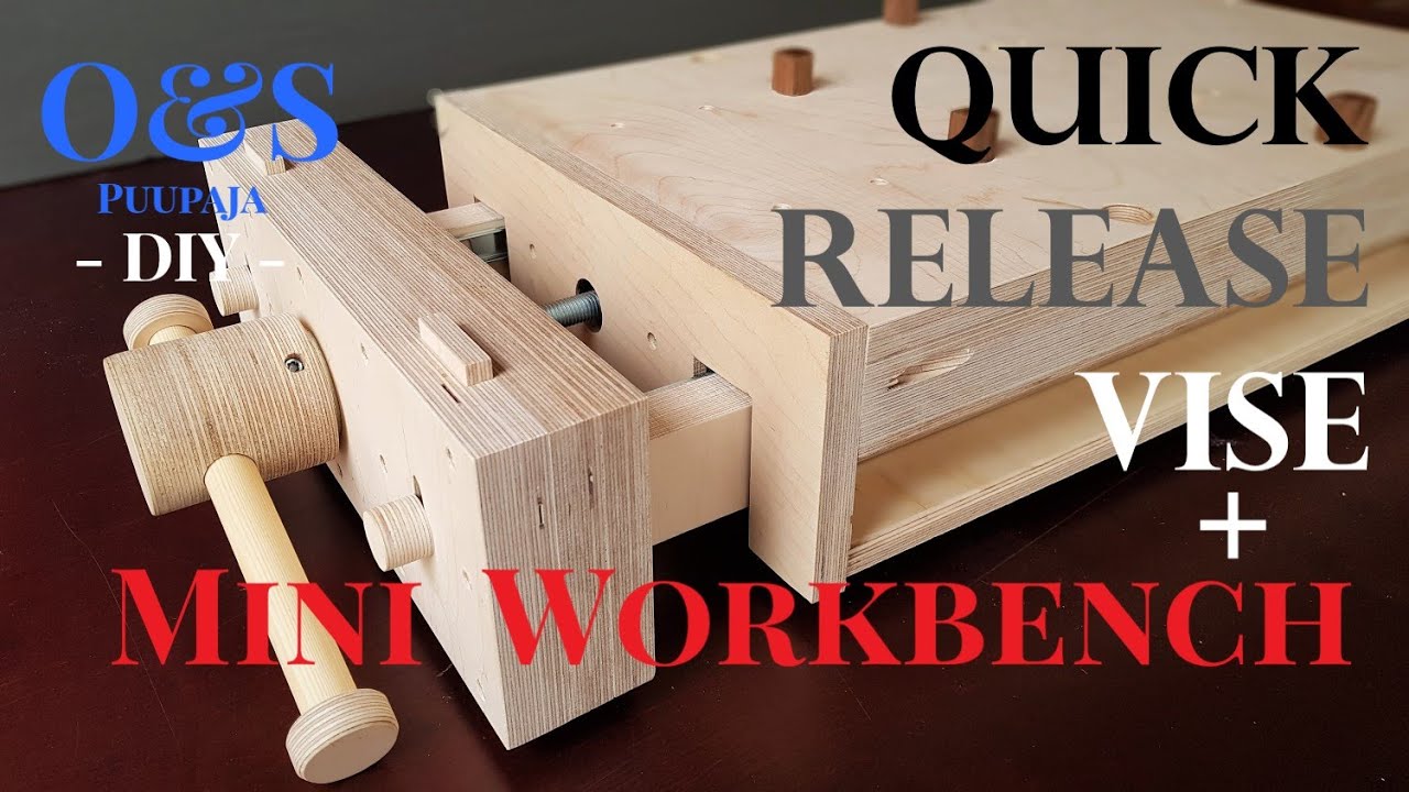 Mini Workbench With Quick Release Vise ||  Pikasäätö puristimella varustettu  pieni työpenkki