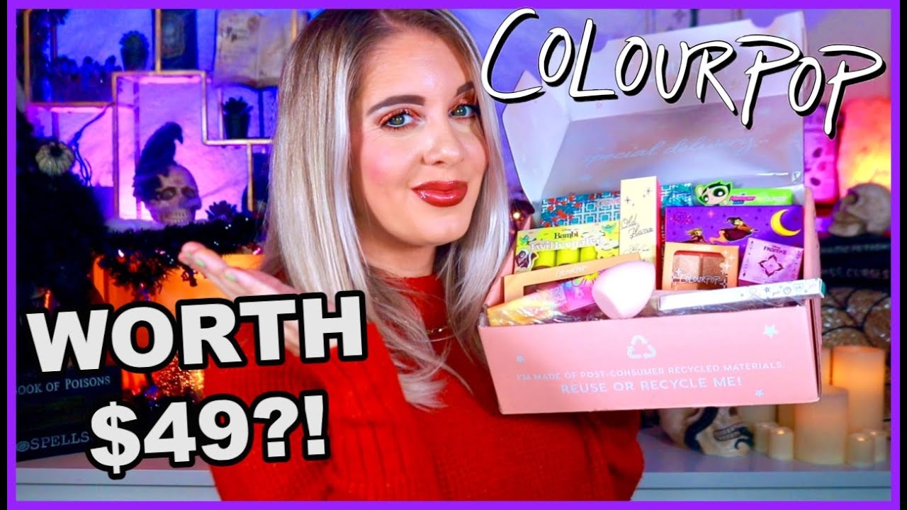 NEW! COLOURPOP SPOOKY SECRET $49 MYSTERY BOX! || WAS IT GOOD?! || OCTOBER 2022 || VLOG-O-WEEN # 5