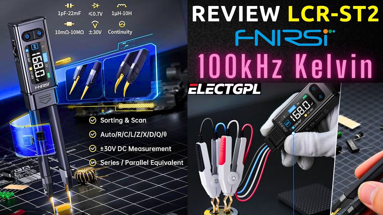 Review Unboxing Medidor LCR Fnirsi LCR-ST2