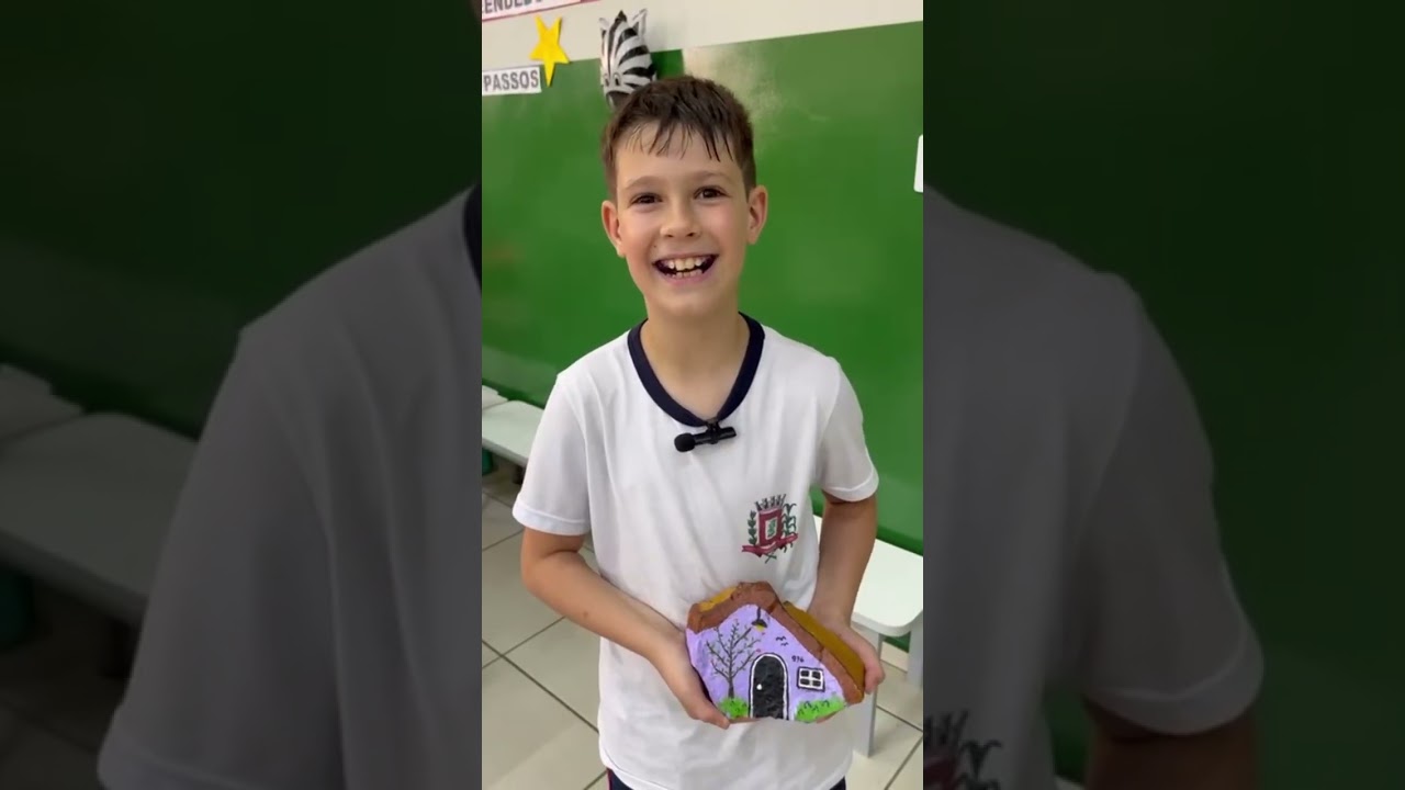 Projeto Pinturas em Pedras Zebra Poá 🖌 Alunos do 4 ano da escola Municipal Ana Nery.