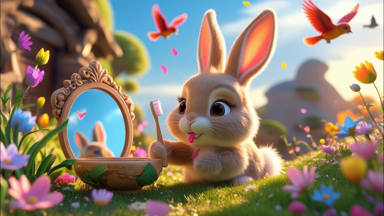 🌟 “5 Short Poems for Kids | Bunny, Rainbow, Ducks, Moon & Bee | Fun & Relaxing Nature Rhymes”
