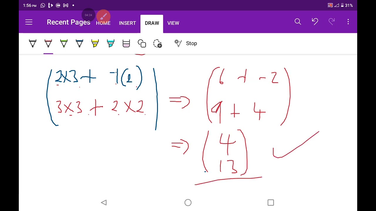 37. Matrices Part 3 (Multiplication ✖️)