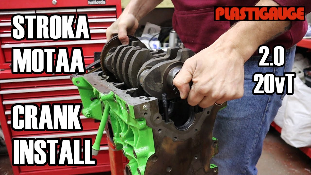 STROKA MOTAA CRANK INSTALL // 1.8t Stroker Engine Build