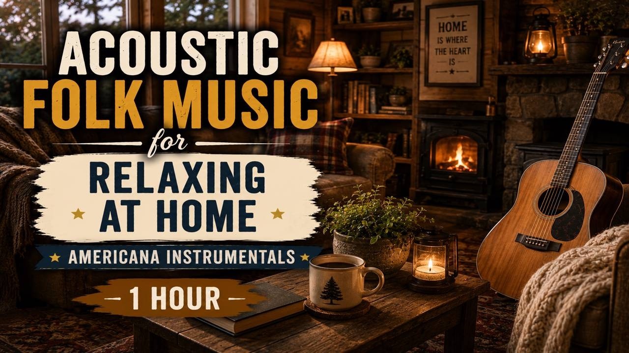 Soft Folk & Roots Instrumental Music for Relaxing at Home | Acoustic Americana | 1 Hour