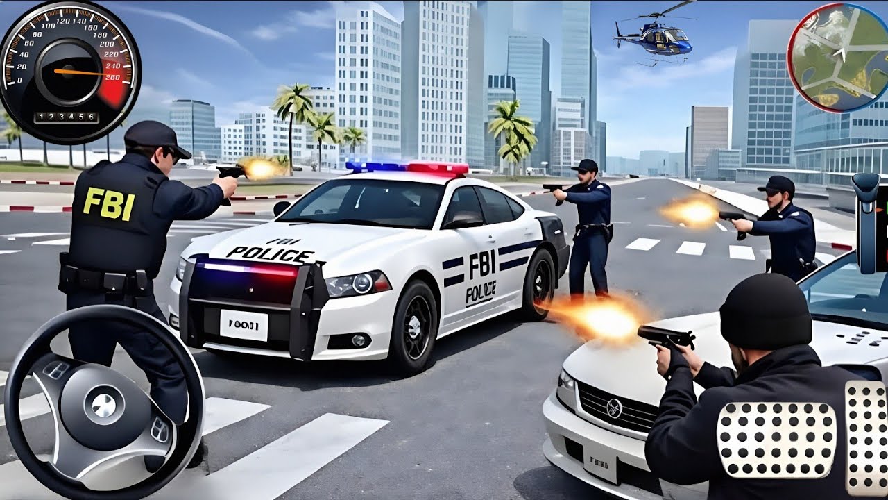 Police 🚓 Car Chase Simulator 3D Game - Real Multi-Storey Cars Driver - Android GamePlay