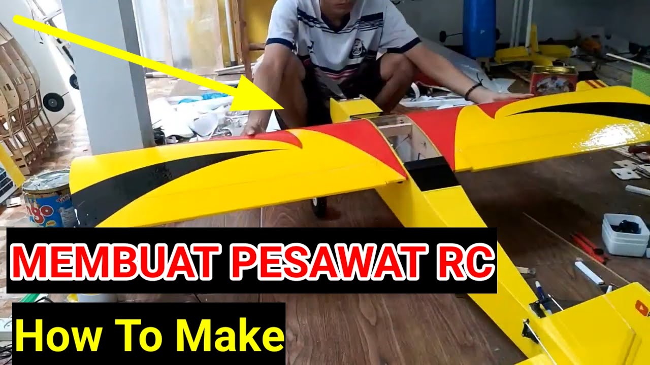 🔴 MEMBUAT PESAWAT RC TRAINER AEROMODELLING MAKE AEROMODELING RC AIRCRAFT TRAINER ❗