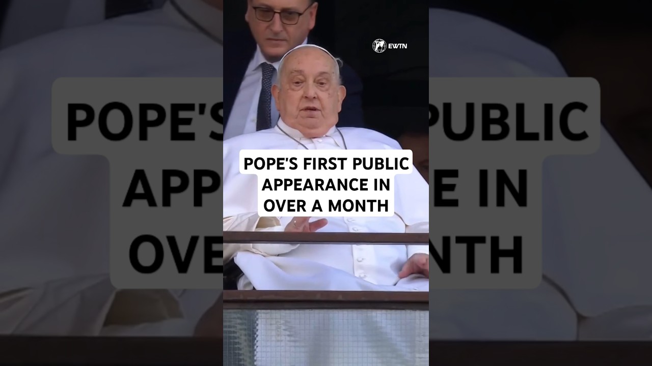 🤍 Pope's first appearance in over a month