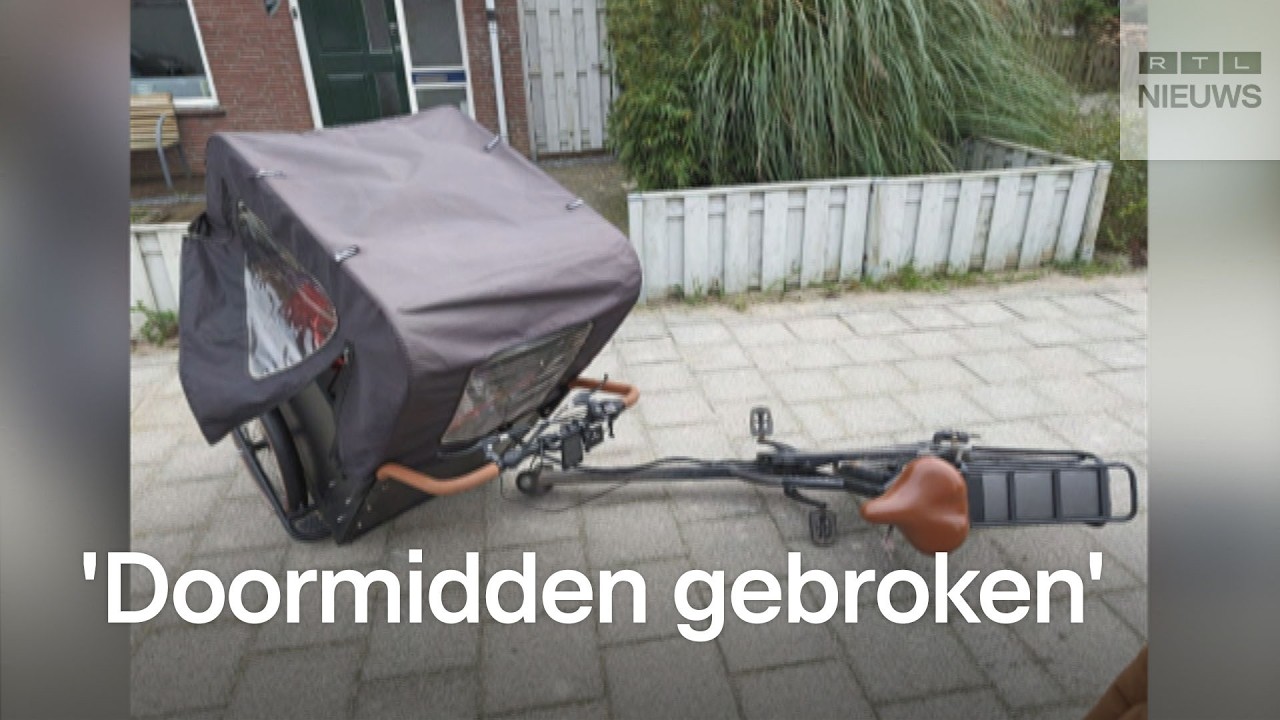 Robberts gezin komt bont en blauw thuis na bakfietsongeluk