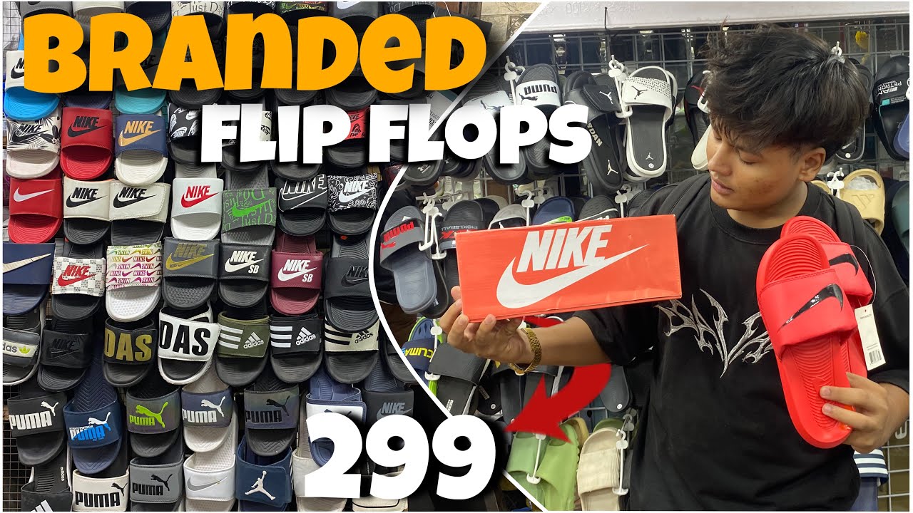 FIRST COPY FLIP FLOPS IN 299RS 😍|| BRANDED FLIP FLOPS IN CHEAP RATE IN MUMBAI KURLA || NIKE,JORDAN