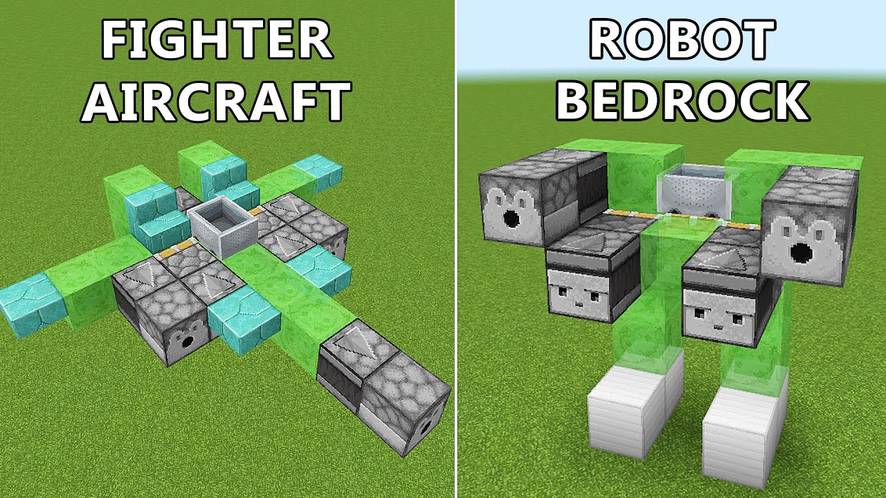 3+ Redstone War Weapon Build (Fighter Aircraft) in Minecraft