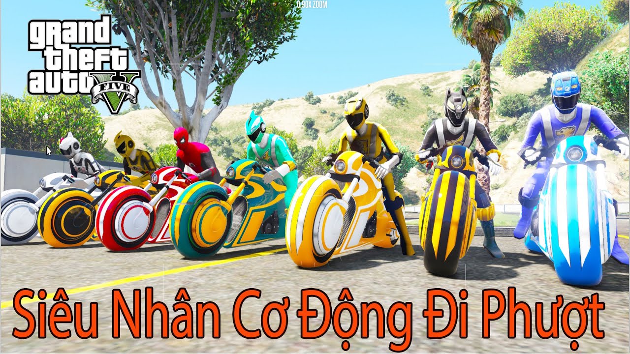 GTA 5 Mod - Biệt Đội Si&ecirc;u Nh&acirc;n Cơ Động Đi Phượt Vượt Đ&egrave;o Ngoạn Mục
