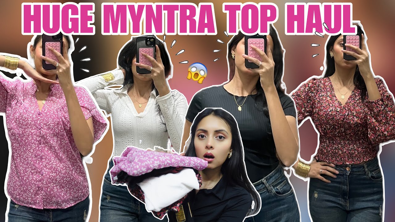*Huge* Myntra Top Haul Under ₹500🔥 | Trendy & Affordable Tops You NEED😍!