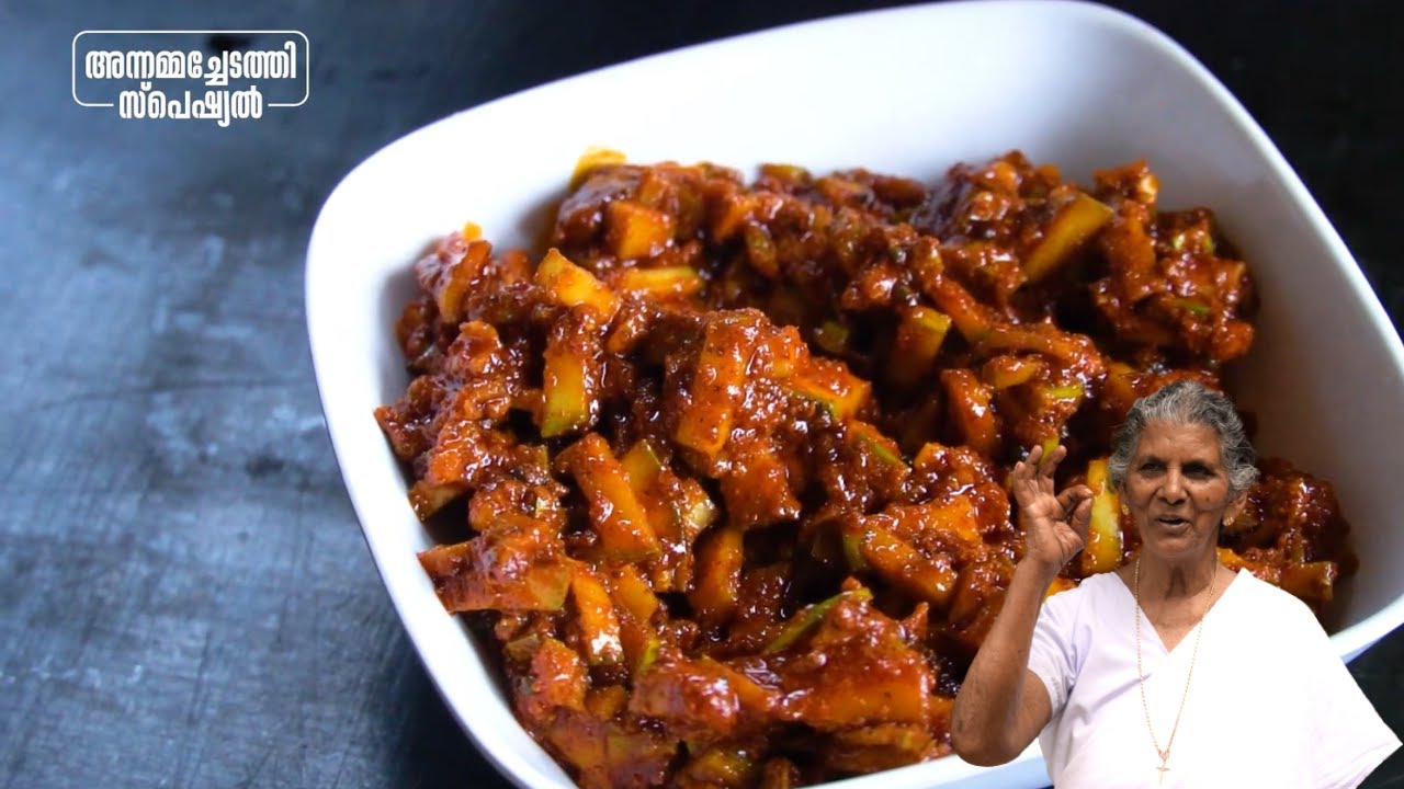 മിനിറ്റിനുള്ളിൽ അടിപൊളി മാങ്ങാ അച്ചാർ | Easy Mango Pickle Recipe | Annammachedathi Special