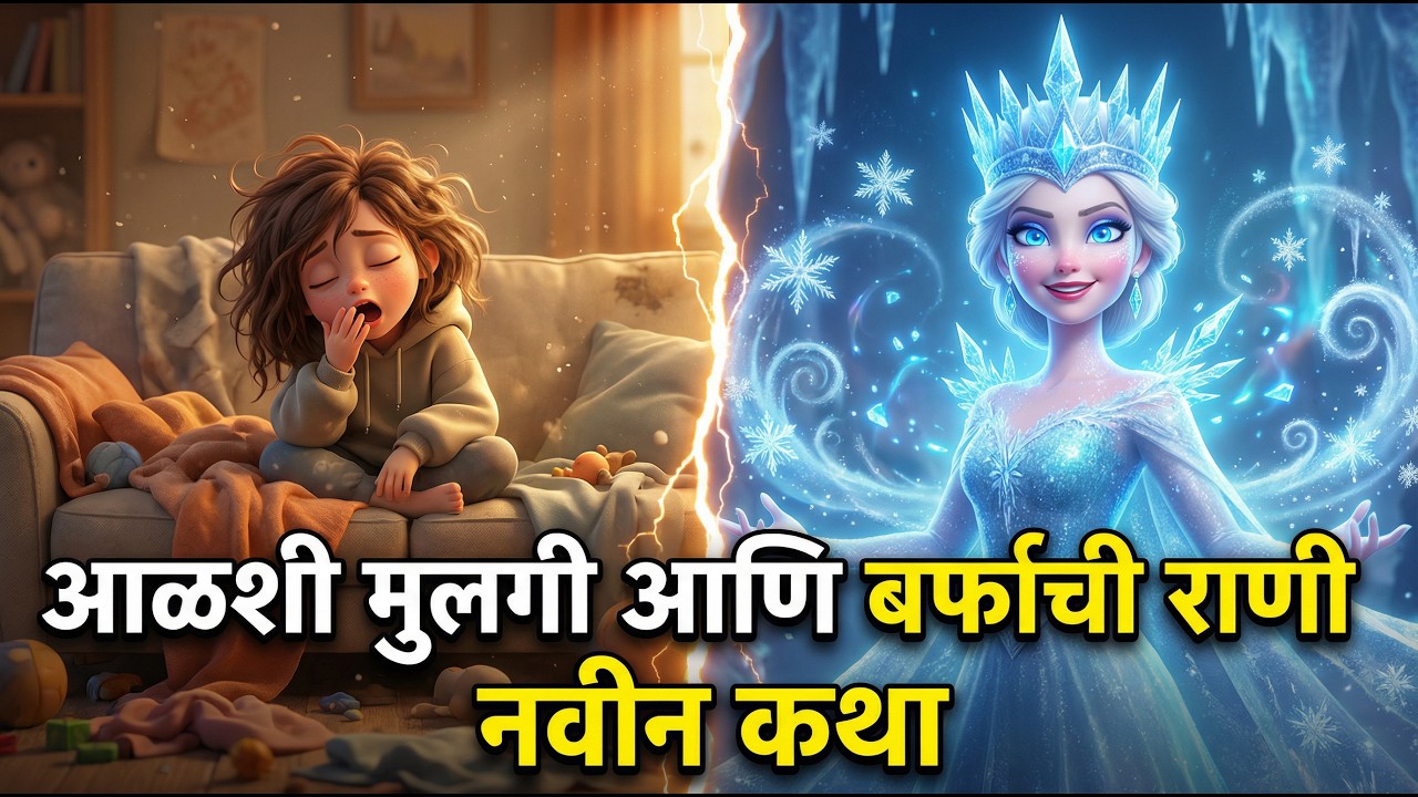 Lazy Girl | Snow Queen | Marathi Stories | लहान मुलांसाठी नवीन कथा