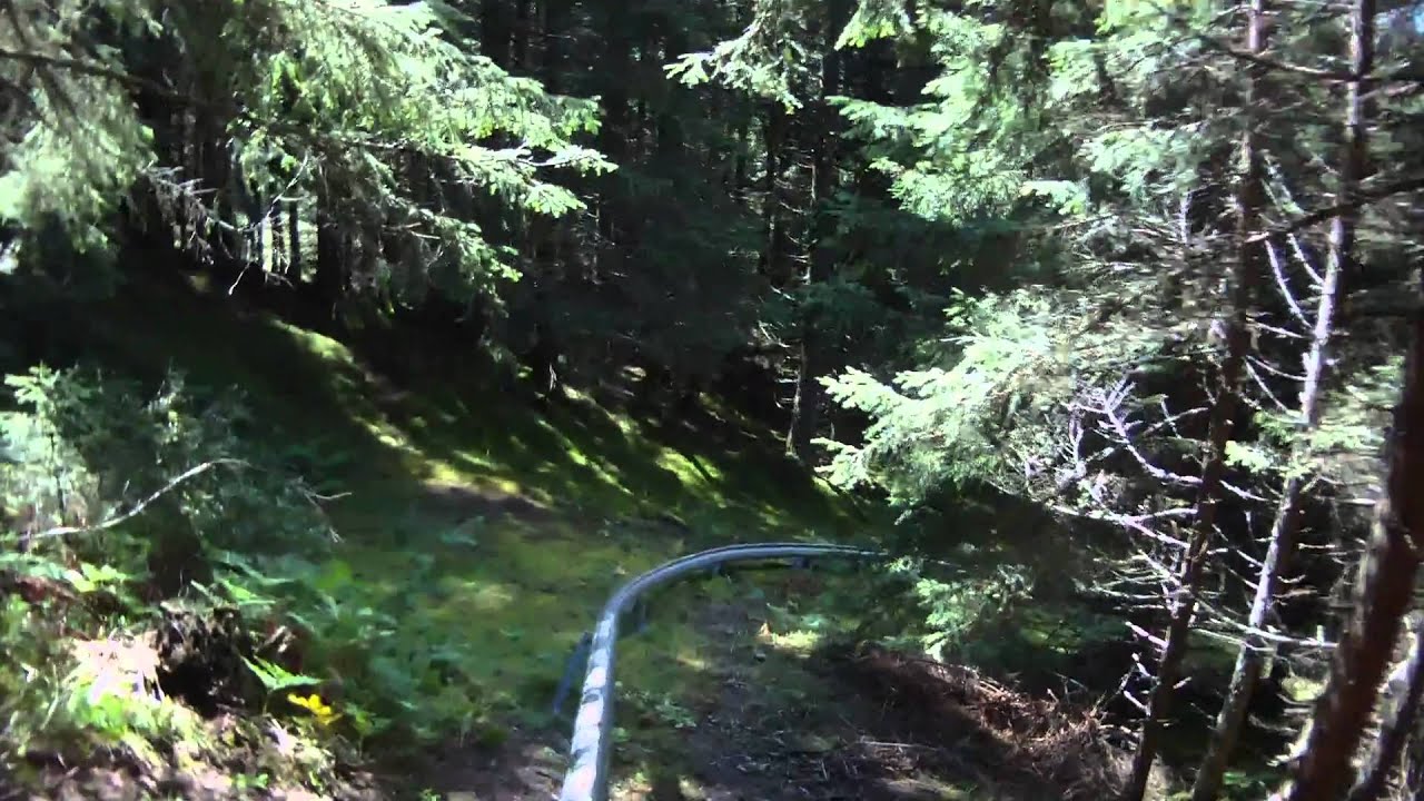Sommer Rodelbahn in Mieders, Stubaital, Austria