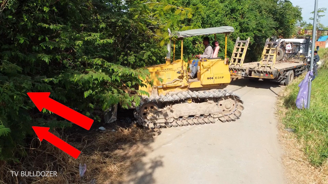 Complete 100% Opening New Project CLEARING FOREST & TRASH By Good Driver D31P KOMATSU DOZER Pushing