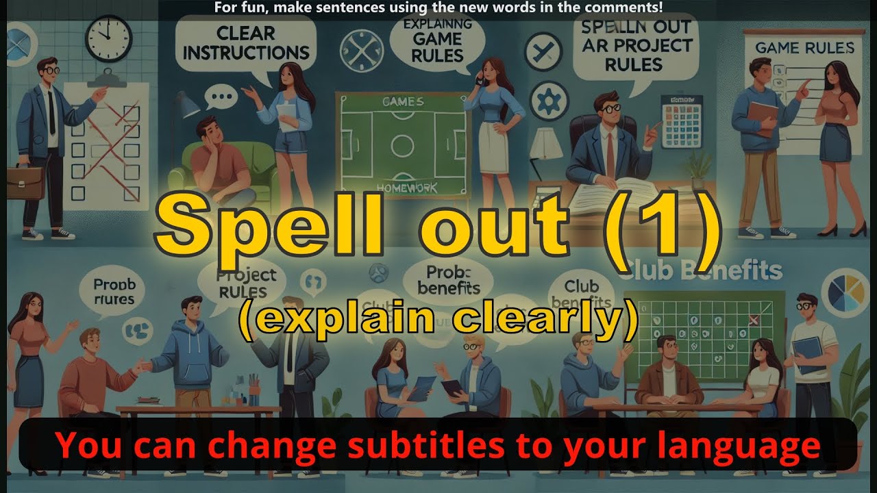 Spell out meaning (explain clearly) with 5 examples