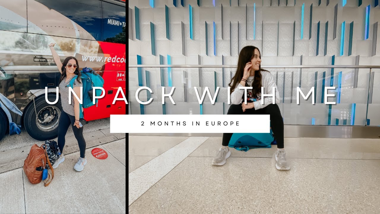 Unpack My Carry-On Backpack With Me | Everything I Brought For 2 Months Backpacking Across Europe 🌍