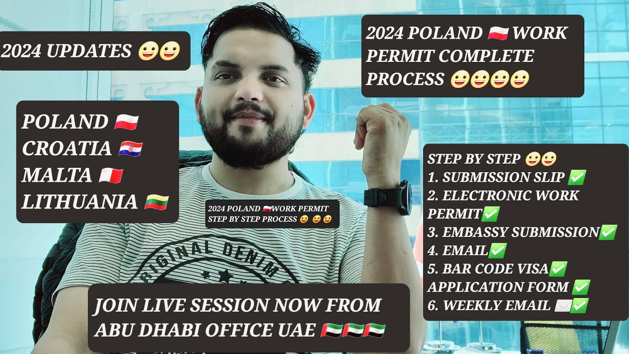 🙋‍♂️2024 POLAND 🇵🇱🇵🇱 WORK PERMIT STEP BY STEP PROCESS 😀😀
