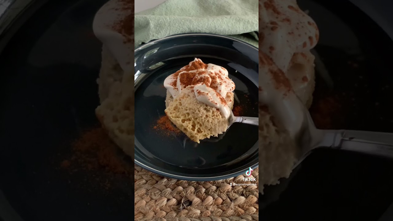 Mug cake de tres leches keto