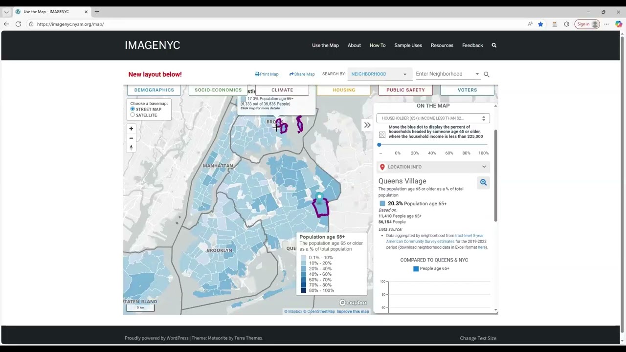 IMAGE:NYC; a Mapping Tool that Informs Equitable Elder Care
