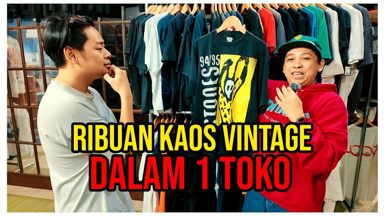 Waktu Indonesia Berkunjung 1 // Vintage Store dijakarta yang menjual  ribuan kaos