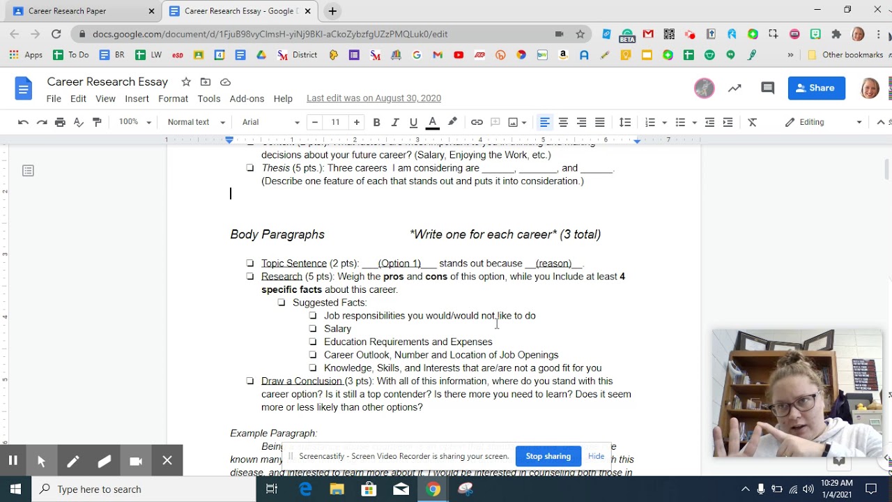 Career Research Essay