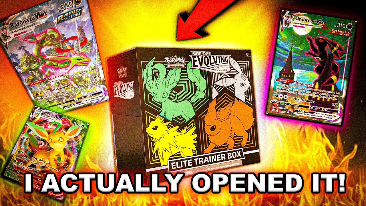 PROOF I OPEN EVERYTHING - EVOLVING SKIES Elite Trainer Box Pokemon Cards Opening