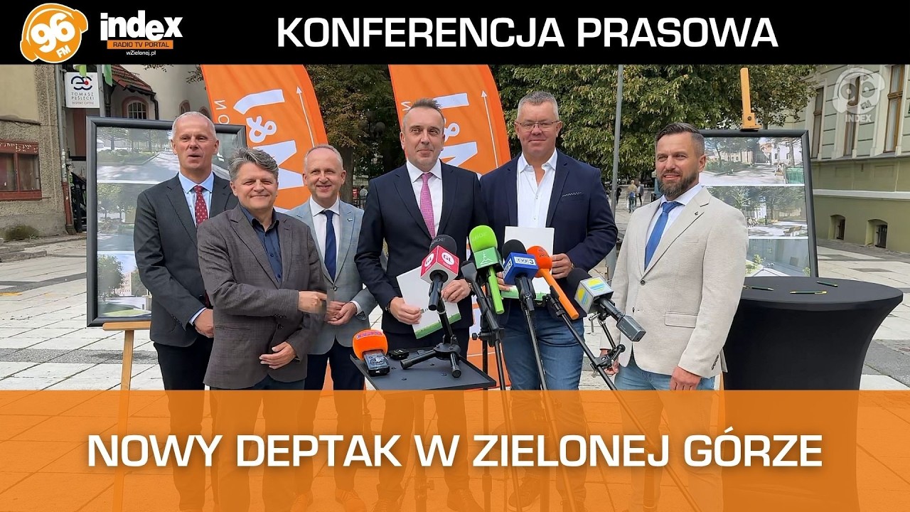 LIVE: Nowy deptak w Zielonej G&oacute;rze! Prezydent podpisał umowę