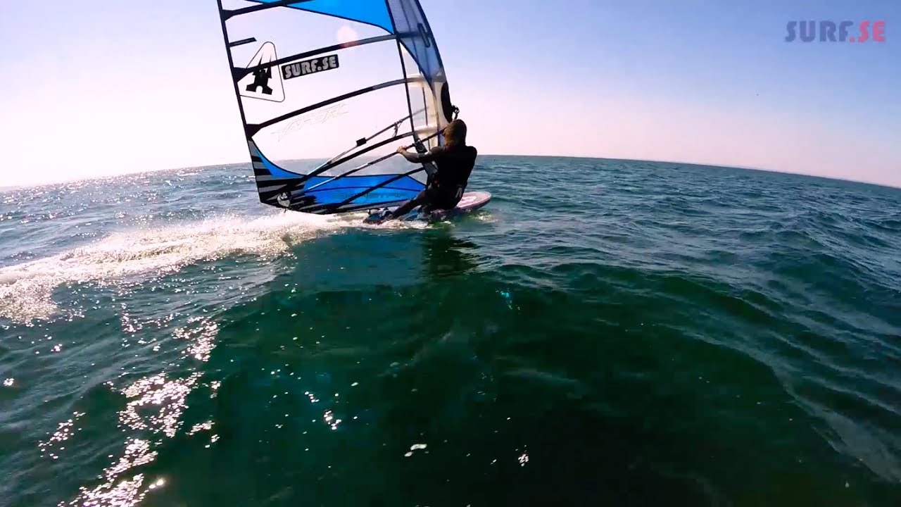 Spring Slalom Windsurfing at Haga Park, Sweden