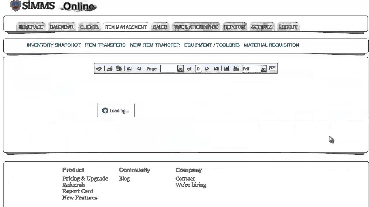 Material Requisition
