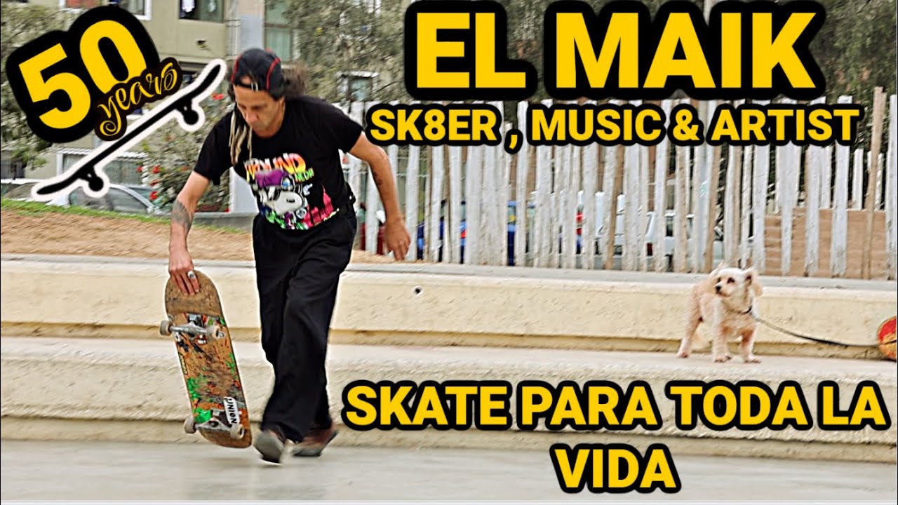MONTANDO SKATE A LOS 50 * EL MAIK *