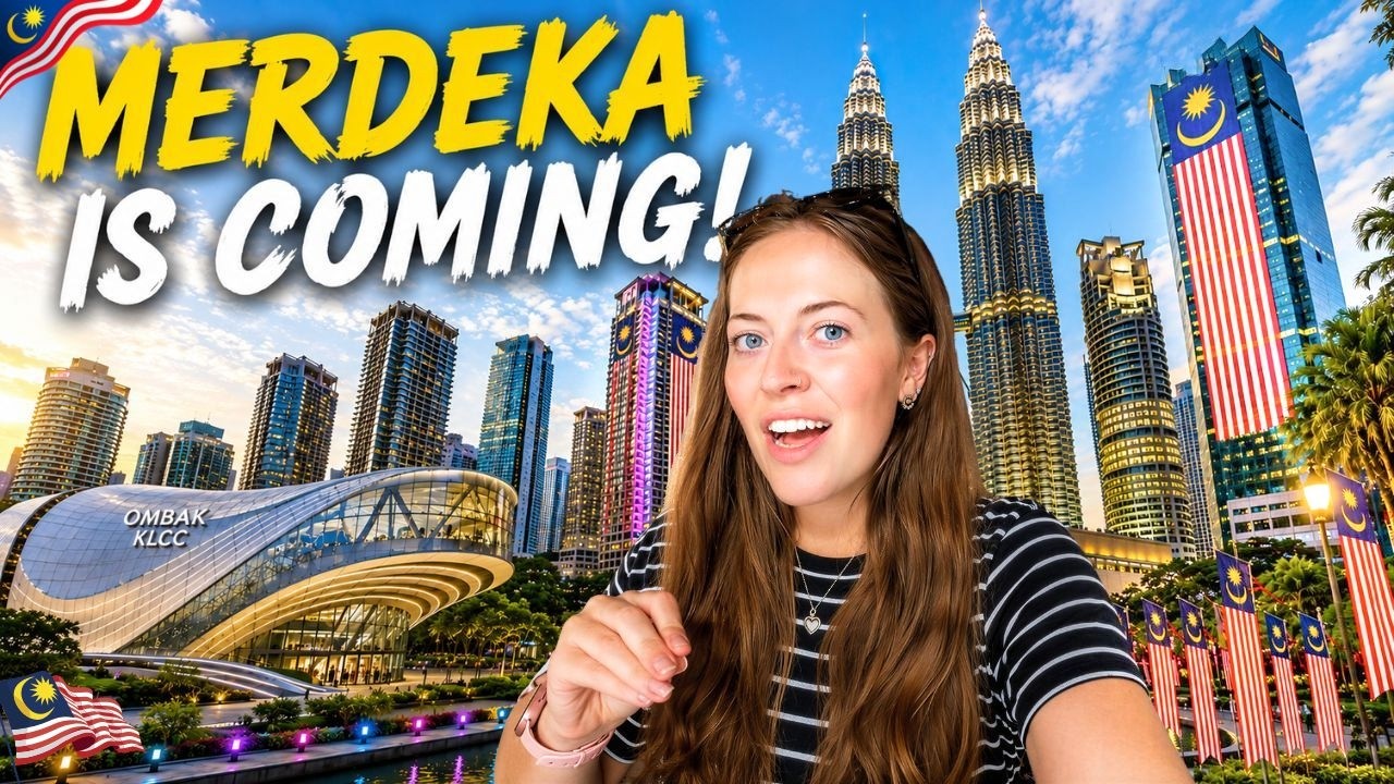 We Arrived in Kuala Lumpur, MALAYSIA at the PERFECT Time 🇲🇾 MERDEKA Is Coming!