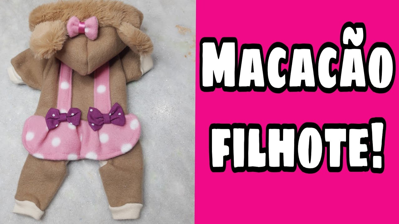 macacão para filhotes