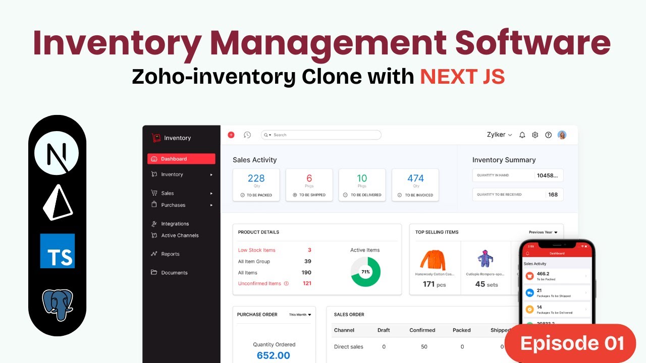 Inventory Management System #01 Launch: Authentication | Landing Page Customizations